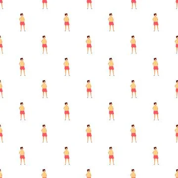 Pregnant woman repeating seamless pattern background Ilustração Stock