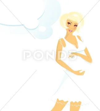 Pregnant women Stock Illustration