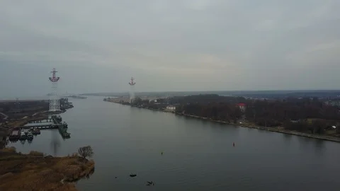 Pregol river Stockbeeldmateriaal 121365661