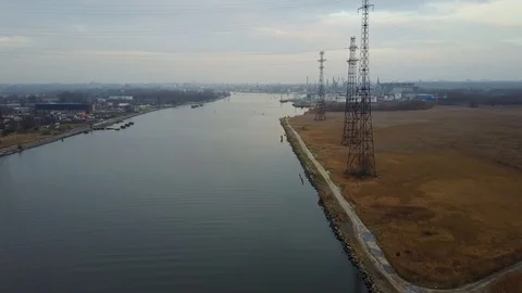 Pregol river Stockbeeldmateriaal 121365909