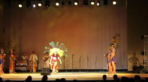 Prehispanic dance Stock Footage 11635410