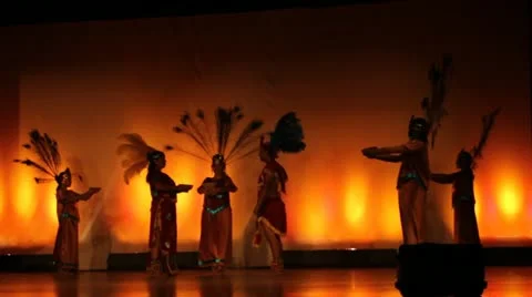 Prehispanic dance Stock Footage 11635581