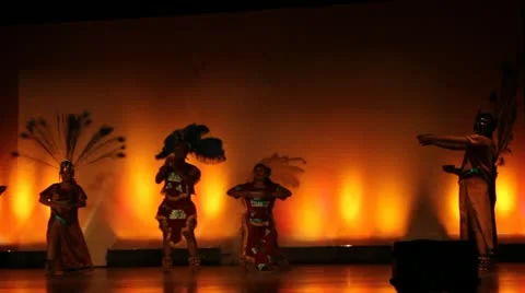 Prehispanic dance Stock Footage 11635864