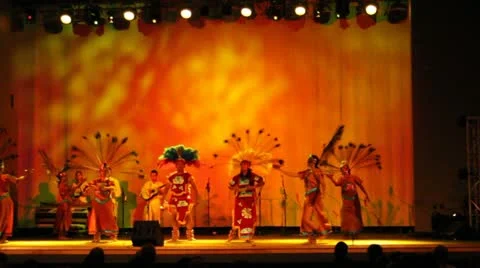 Prehispanic Dance Performance Video stock 11638363