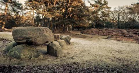 Prehistoric Hunebed Stock Photos