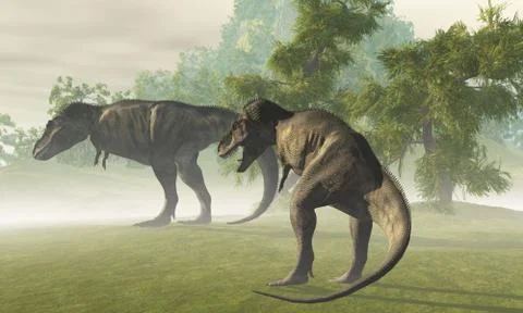 Prehistoric t-rex Stock Illustration