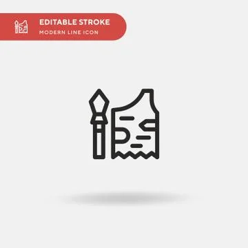 Prehistory Simple vector icon. Illustration symbol design template for web mo Stock Illustration