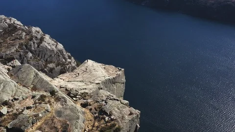 The Preikestolen view point Stock Footage 108581688