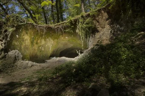 Preistoric cave Stock Photos