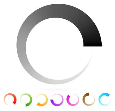 Preloader, buffer shape or progress indicator (eps10) Stock Illustration