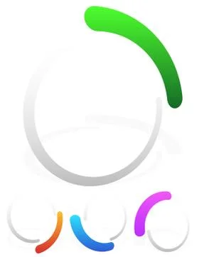 Preloader, buffer shapes, symbols. editable vector illustration 스톡 일러스트