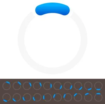 Preloader / Buffer Shapes. User Interface or Infographics, Presentation Eleme Stock Illustration