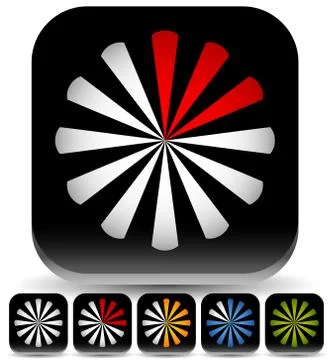 Preloader, buffer symbols/icons, progress indicators Stock-Illustration