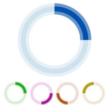 Preloader, circular shape. Segmented circle Stock Illustration