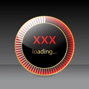 Preloader design for xxx websites Stock Illustration