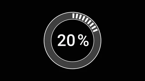 Preloader loading or download. Circle progress bar icon in the form of white 스톡 동영상 141353692