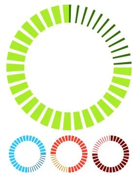 Preloader or buffer shapes, circular elements, symbols. User interface concep 库存插图