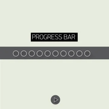 Preloaders and progress loading bars Illustrazione stock