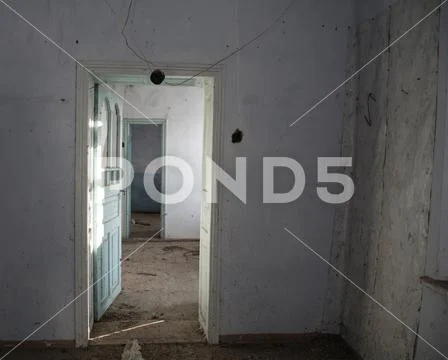 Premises of an old house from clay requiring repairs Stock Photos