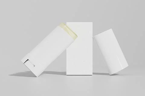 Premium 3D deodorant stick mockup Stock Illustration