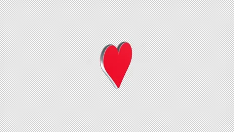 Premium 3D Heart for Your Animations Stock Footage 273190306