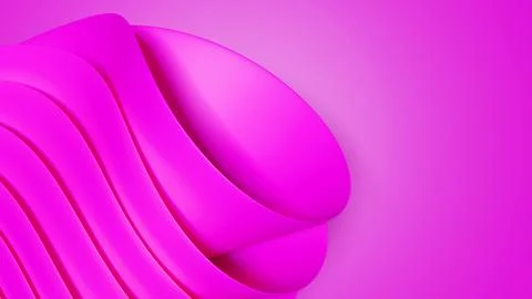 Premium 3d render displaying elegant concentric fabric ripples with soft ligh Stock Illustration