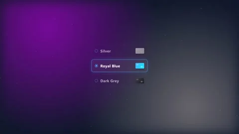 Premium 4K Seamless Loop 3D Credit Card Selection Interface Cycling Through Silv Stock Footage 332217103