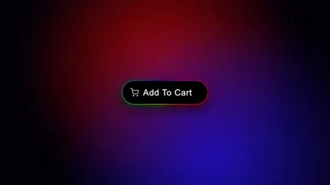 Premium 4K Seamless Loop Animated Add To Cart Button with Neon Gradient Glow on  Stock Footage 332217093