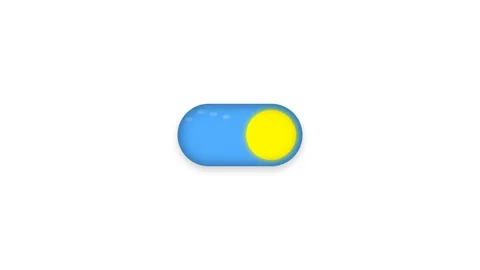 Premium 4K Seamless Loop Animated Day and Night Mode Toggle Switch Transitioning Stock Footage 332217147