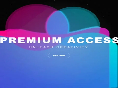 Premium Access Banner Video Featuring Abstract Colorful Liquid Gradients Cr.. Vídeos de archivo 333094188