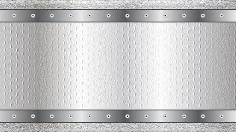 Premium Aluminum Texture Background Vector Template Stockillustratie