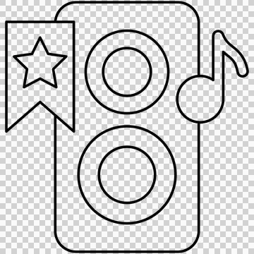 Premium audio speaker Stock Illustration