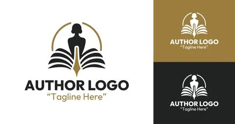 Premium Author Logo Stock Illustration