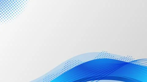 Premium Background blue wave and simple dots Stock Illustration