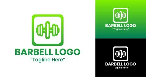 Premium Barbell Logo Stock-Illustration