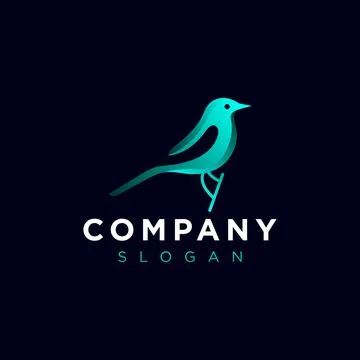 Premium bird logo template design Stock Illustration