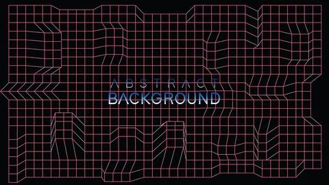 Premium black background design with abstract stripes line. future themes Stock Illustration