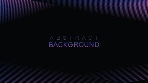 Premium black background design with abstract stripes line. future themes Stock Illustration