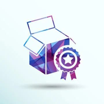 PREMIUM box packing vector design isolated icon Illustrazione stock