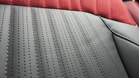 Premium car interior. Car interior. Black studio Stock Footage 279142504