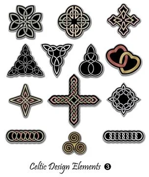 Premium Celtic Design Elements Stock Illustration