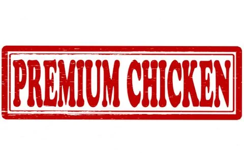Premium chicken Ilustración de archivo