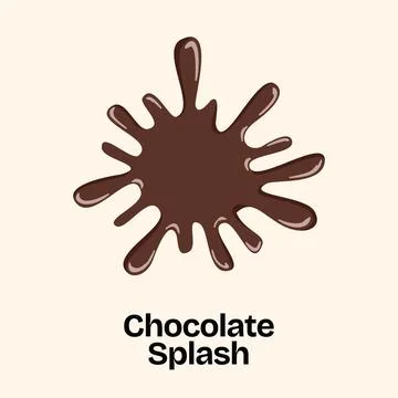 Premium Chocolate Splash Flow Vector for Food Branding Stock Illustration