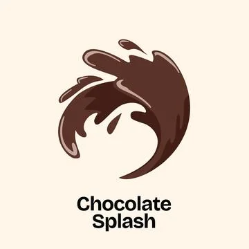 Premium Chocolate Splash Flow Vector for Food Branding Stock Illustration