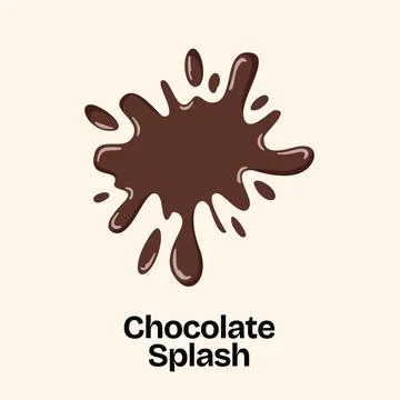 Premium Chocolate Splash Flow Vector for Food Branding Stock Illustration