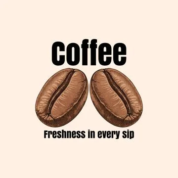 Premium Coffee Bean Stock Illustration