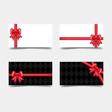 Premium collection of elegant gift card Stock Illustration