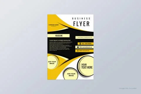 Premium Colorfull Flyer Designvector Bright Business Brochure or flyer templ Stock Illustration