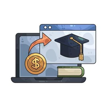 Premium course illustration Stock Illustration