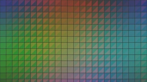 Premium Dark Mosaic Texture with Shifting Iridescent Color Gradients Stock Footage 341728569